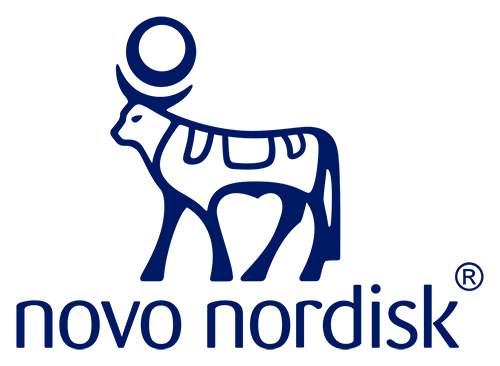 Novo Nordisk logo.